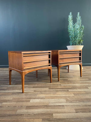Pair of Mid-Century Modern “Rhythm” Night Stands by Lane, c.1950’s