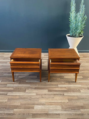 Pair of Mid-Century Modern “Rhythm” Night Stands by Lane, c.1950’s