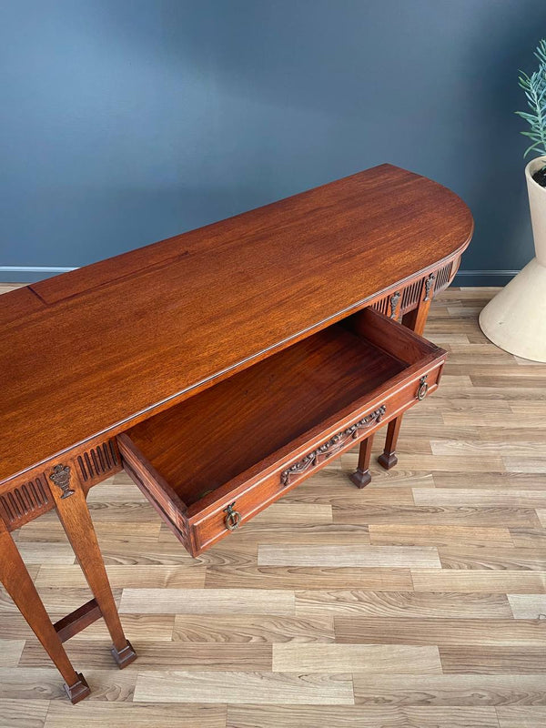 Neoclassical Mahogany Console Table Buffet, c.1920’s