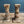 Pair of Italian Rococo Painted and Parcel Gilt Columns, c.1920’s