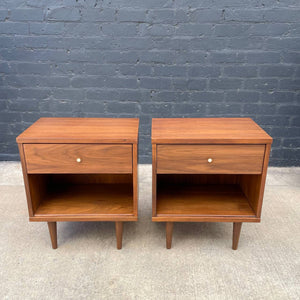Pair of Mid-Century Modern Walnut Night Stands, c.1960’s