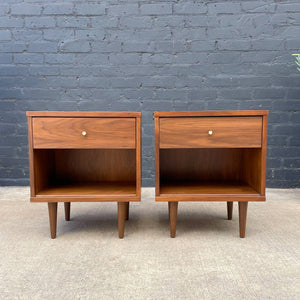 Pair of Mid-Century Modern Walnut Night Stands, c.1960’s