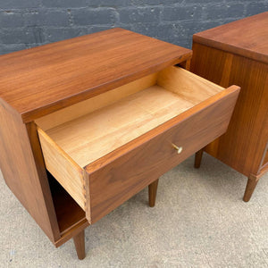 Pair of Mid-Century Modern Walnut Night Stands, c.1960’s