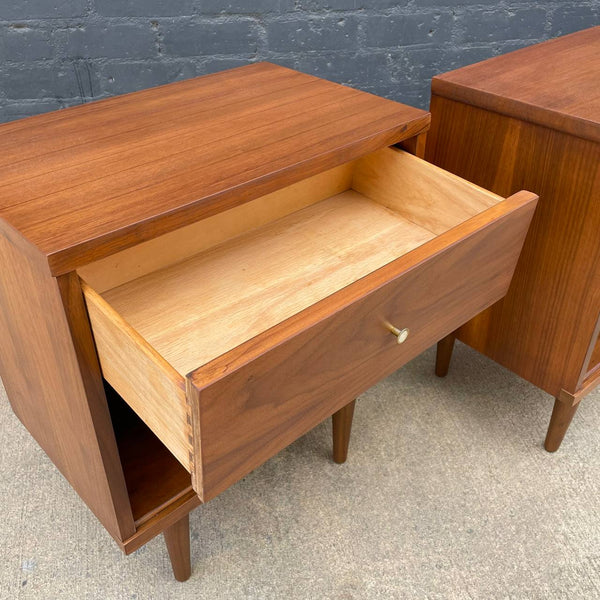 Pair of Mid-Century Modern Walnut Night Stands, c.1960’s