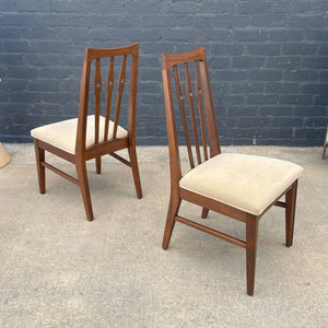 Set of 6 Mid-Century Modern Sculpted Walnut Dining Chairs, c.1960’s