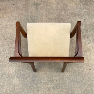 Set of 6 Mid-Century Modern Sculpted Walnut Dining Chairs, c.1960’s