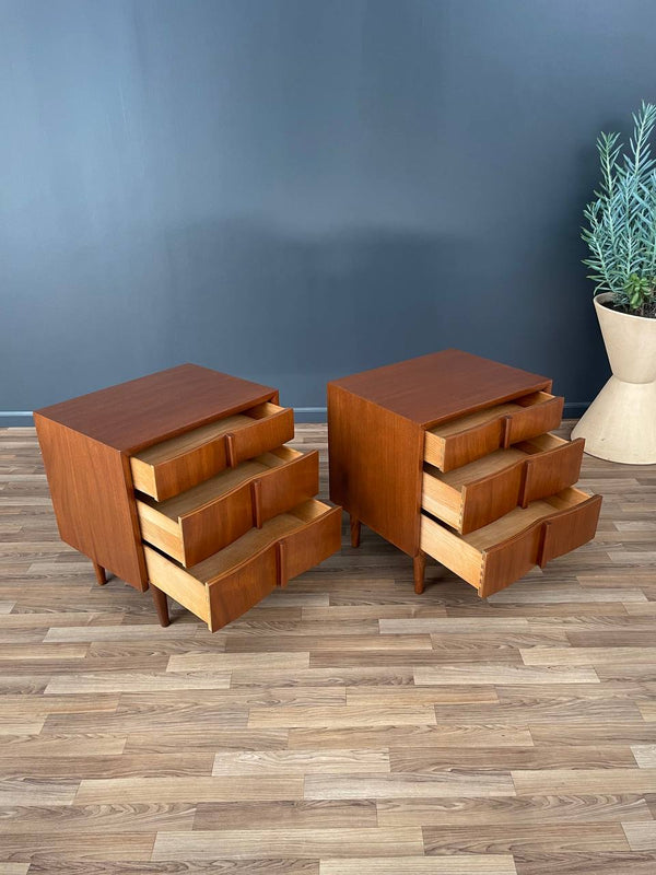 Pair of Mid-Century Modern Walnut Night Stands, c.1950’s