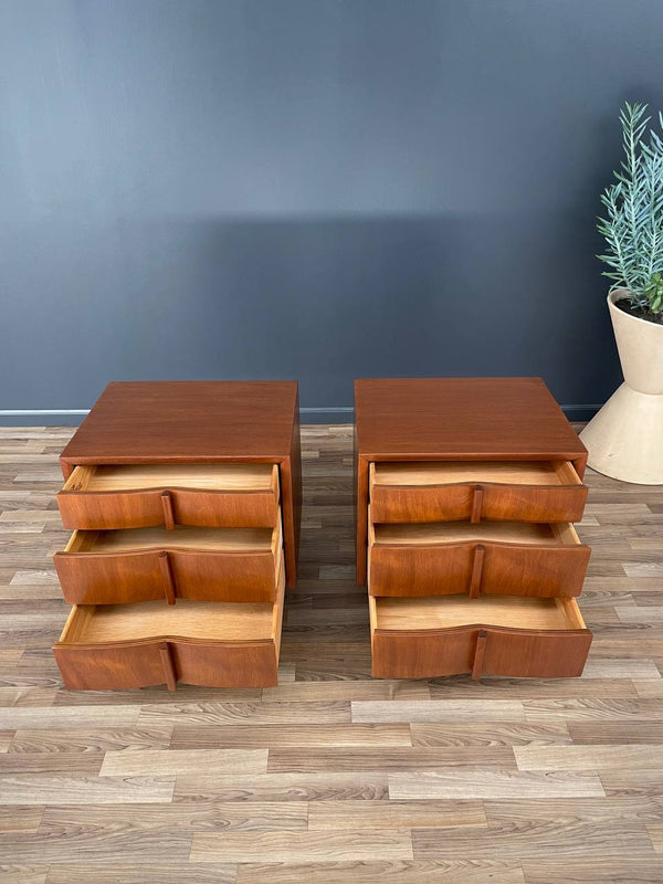 Pair of Mid-Century Modern Walnut Night Stands, c.1950’s