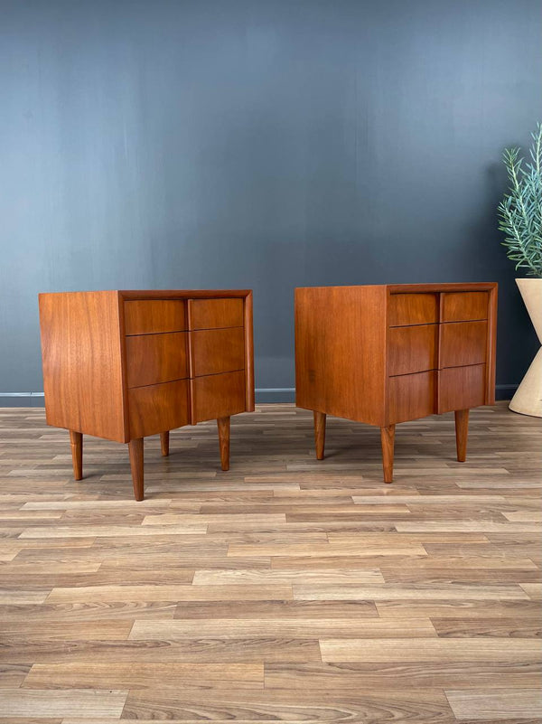 Pair of Mid-Century Modern Walnut Night Stands, c.1950’s