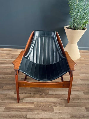 Mid-Century Modern Sculpted Sling Lounge Chair by Jerry Johnson, c.1950’s