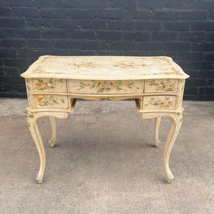 Vintage Hand-Painted Italian Provincial Style Desk, c.1960’s