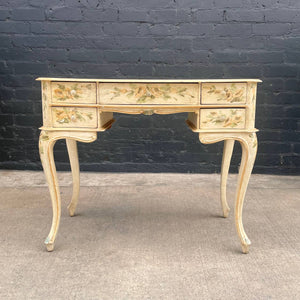 Vintage Hand-Painted Italian Provincial Style Desk, c.1960’s