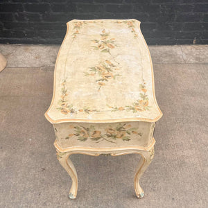 Vintage Hand-Painted Italian Provincial Style Desk, c.1960’s