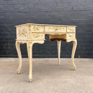 Vintage Hand-Painted Italian Provincial Style Desk, c.1960’s