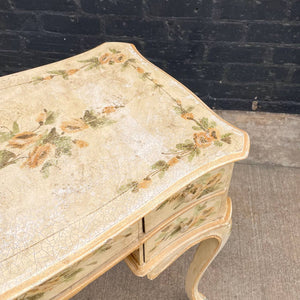 Vintage Hand-Painted Italian Provincial Style Desk, c.1960’s