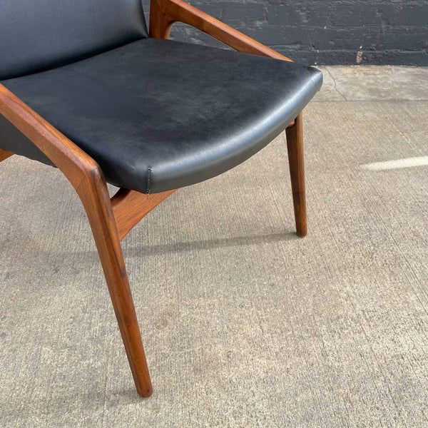 Pair of Mid-Century Modern Sculpted Walnut Side Chairs, c.1960’s