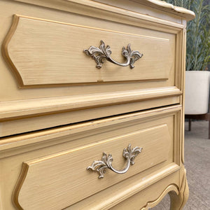 Pair of Vintage French Provincial Style Night Stands with Accents Pulls, c.1960’s
