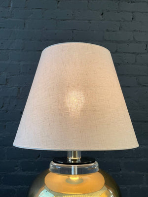 Mid-Century Modern Brass & Lucite Table Lamp, c.1960’s