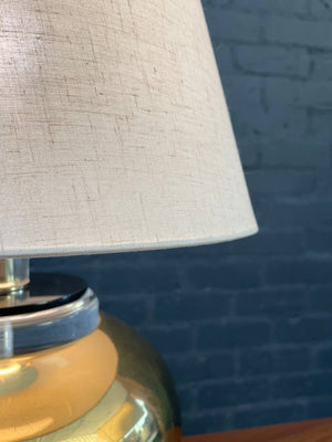 Mid-Century Modern Brass & Lucite Table Lamp, c.1960’s