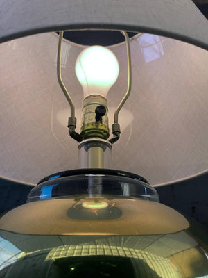 Mid-Century Modern Brass & Lucite Table Lamp, c.1960’s