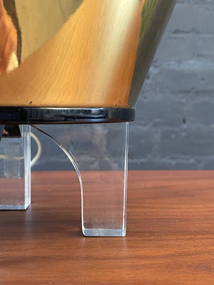 Mid-Century Modern Brass & Lucite Table Lamp, c.1960’s