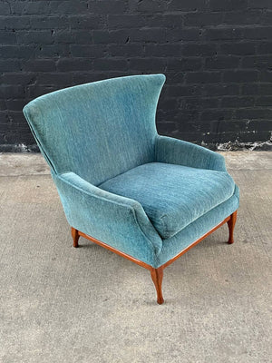 Mid-Century Modern Wing Lounge Chair with Walnut Base, c.1960’s