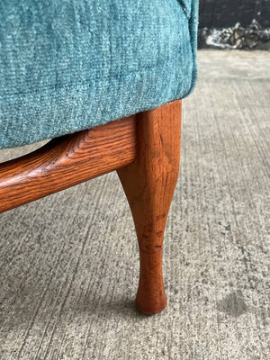 Mid-Century Modern Wing Lounge Chair with Walnut Base, c.1960’s