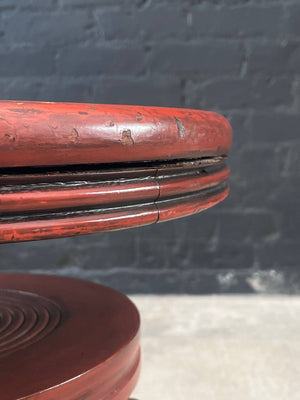 Antique Height Adjustable Piano Stool with Claw Feet, c.1940’s
