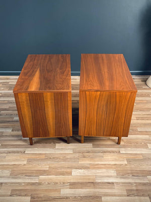 Pair of Mid-Century Modern Walnut Dressers by Stanley, c.1950’s