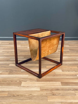 Danish Modern Side Table with Magazine Rack by Kai Kristiansen, c.1950’s