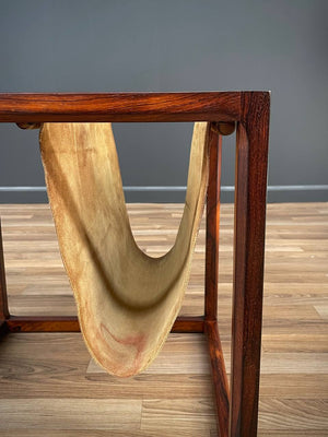 Danish Modern Side Table with Magazine Rack by Kai Kristiansen, c.1950’s