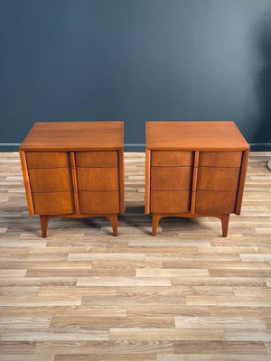 Pair of Mid-Century Modern Walnut Night Stands by American of Martinsville, c.1950’s