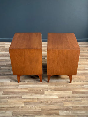 Pair of Mid-Century Modern Walnut Night Stands by American of Martinsville, c.1950’s