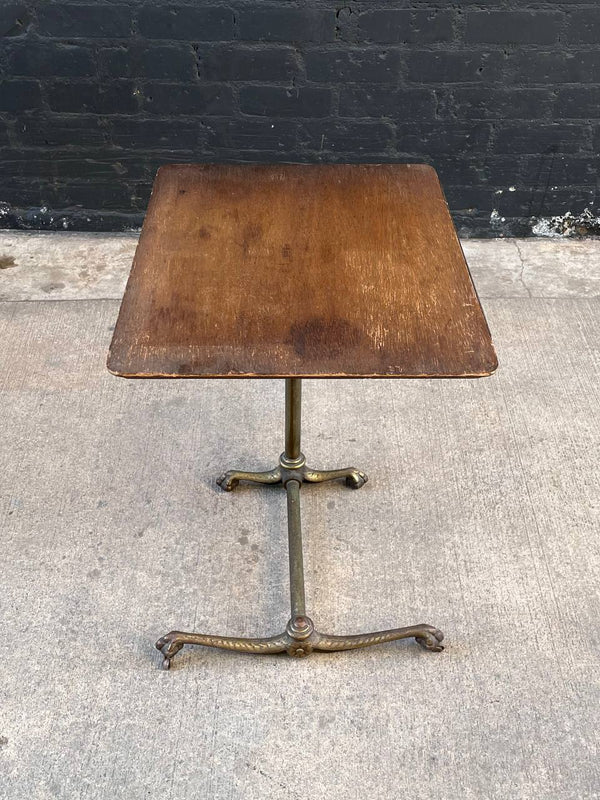 Antique Height Adjustable Artist Swivel Reading Drafting Table, c.1940’s