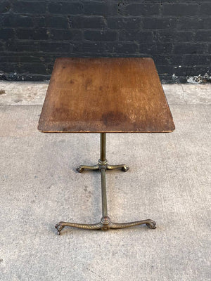 Antique Height Adjustable Artist Swivel Reading Drafting Table, c.1940’s