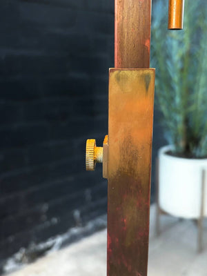 Antique Art Deco Style Floor Lamp with Tiffany Style Shade, c.1970’s