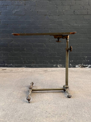 Antique Height Adjustable Artist Swivel Reading Drafting Table, c.1940’s