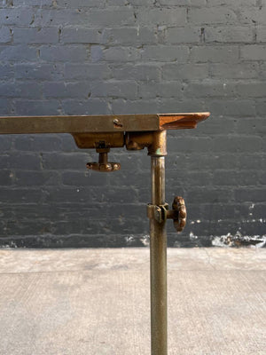 Antique Height Adjustable Artist Swivel Reading Drafting Table, c.1940’s