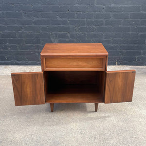 Mid-Century Modern Walnut Night Stand by John Keal for Brown Saltman, c.1960’s