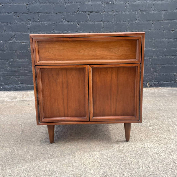 Mid-Century Modern Walnut Night Stand by John Keal for Brown Saltman, c.1960’s