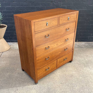 Mid-Century Modern Walnut Highboy Dresser by American of Martinsville, c.1960’s