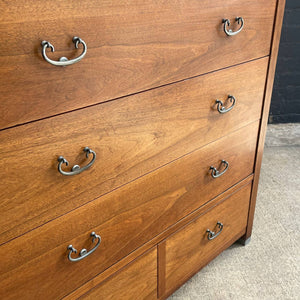 Mid-Century Modern Walnut Highboy Dresser by American of Martinsville, c.1960’s