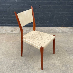 Mid-Century Modern Leather Woven Desk Side Chair by Paul McCobb, c.1950’s