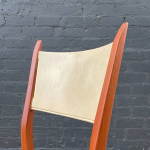 Mid-Century Modern Leather Woven Desk Side Chair by Paul McCobb, c.1950’s