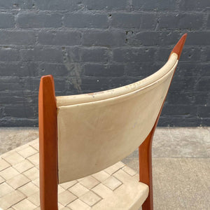 Mid-Century Modern Leather Woven Desk Side Chair by Paul McCobb, c.1950’s
