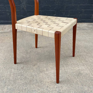 Mid-Century Modern Leather Woven Desk Side Chair by Paul McCobb, c.1950’s