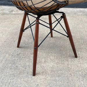 Mid-Century Modern Charles Eames Eiffel Base Swivel Chair for Herman Miller, c.1950’s