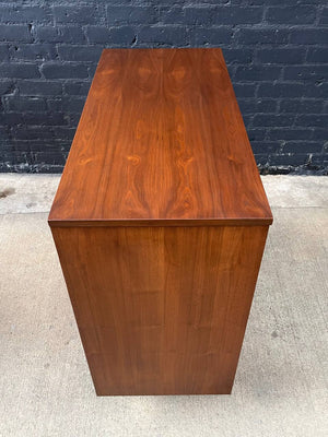 Mid-Century Modern Walnut Dresser Highboy by Dixie Furniture, c.1960’s