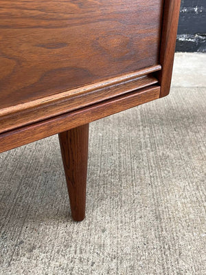 Mid-Century Modern Walnut Dresser Highboy by Dixie Furniture, c.1960’s