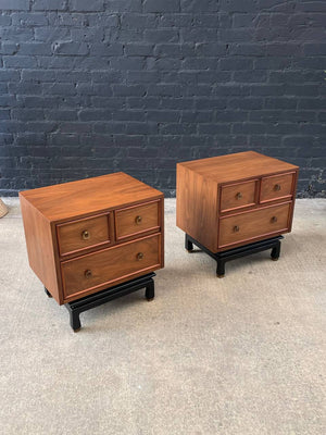Pair of Mid-Century Modern Walnut Night Stands by American of Martinsville, c.1960’s